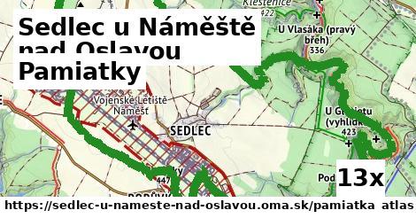 pamiatky v Sedlec u Náměště nad Oslavou