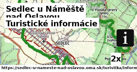 Turistické informácie, Sedlec u Náměště nad Oslavou