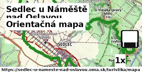 Orientačná mapa, Sedlec u Náměště nad Oslavou