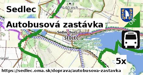 autobusová zastávka v Sedlec