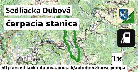 čerpacia stanica, Sedliacka Dubová