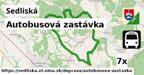 Autobusová zastávka, Sedliská, okres VT