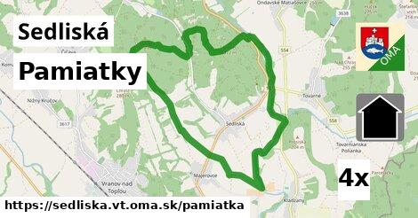 pamiatky v Sedliská, okres VT