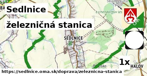 železničná stanica, Sedlnice