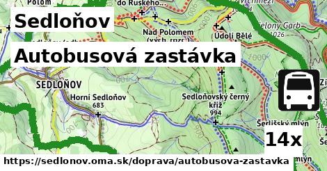 Autobusová zastávka, Sedloňov