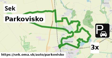 Parkovisko, Sek