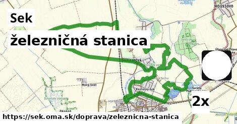 železničná stanica, Sek