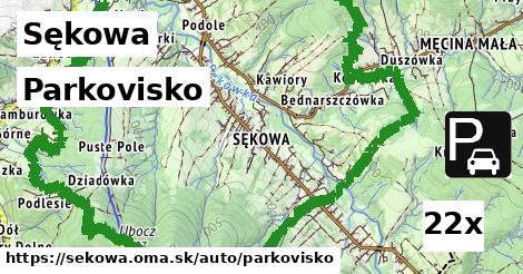 Parkovisko, Sękowa