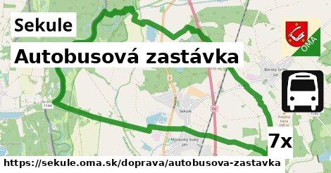 Autobusová zastávka, Sekule