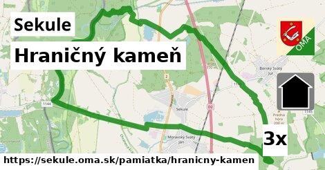 Hraničný kameň, Sekule