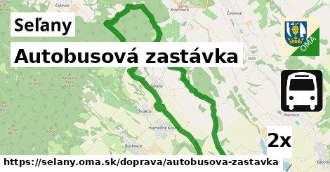 Autobusová zastávka, Seľany