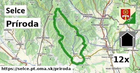 príroda v Selce, okres PT