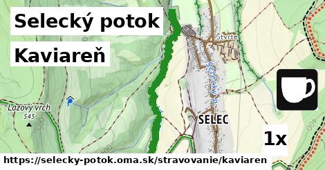 Kaviareň, Selecký potok