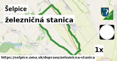 železničná stanica, Šelpice