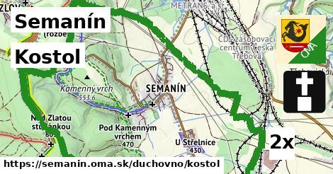 Kostol, Semanín