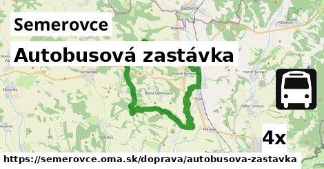 Autobusová zastávka, Semerovce