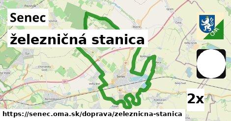 železničná stanica, Senec