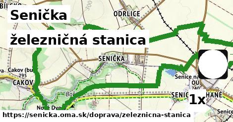 železničná stanica, Senička