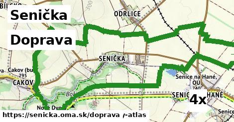 doprava v Senička