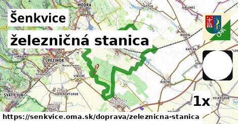 železničná stanica, Šenkvice