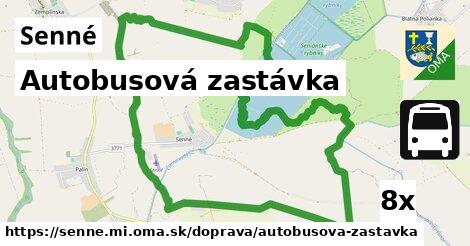 Autobusová zastávka, Senné, okres MI