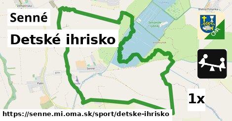 Detské ihrisko, Senné, okres MI