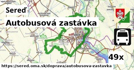 Autobusová zastávka, Sereď