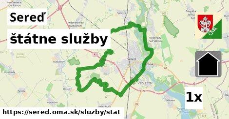 štátne služby, Sereď