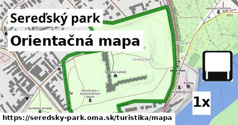 Orientačná mapa, Sereďský park