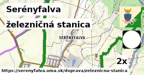 železničná stanica, Serényfalva