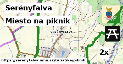 miesto na piknik v Serényfalva