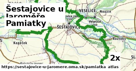 pamiatky v Šestajovice u Jaroměře