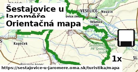 Orientačná mapa, Šestajovice u Jaroměře