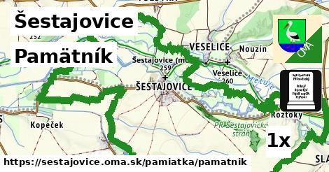 Pamätník, Šestajovice