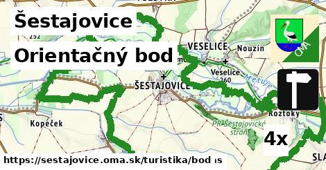 Orientačný bod, Šestajovice