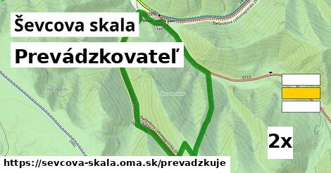 prevádzkovateľ v Ševcova skala