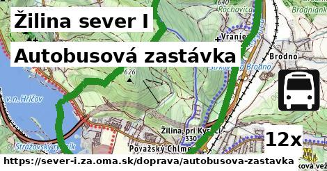 Autobusová zastávka, Žilina sever I