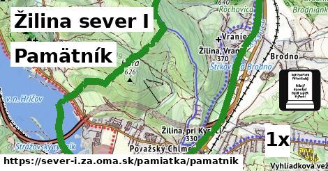 Pamätník, Žilina sever I