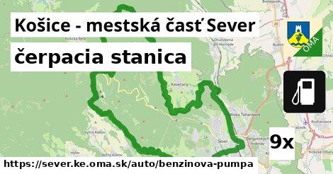 čerpacia stanica, Košice - mestská časť Sever