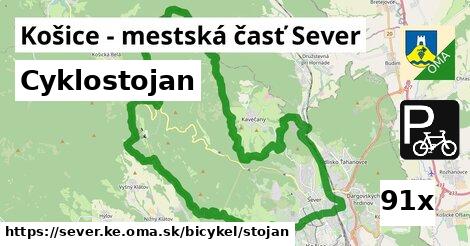 Cyklostojan, Košice - mestská časť Sever