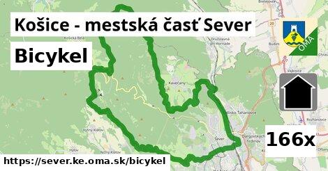 bicykel v Košice - mestská časť Sever