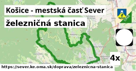 železničná stanica, Košice - mestská časť Sever