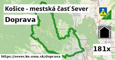 doprava v Košice - mestská časť Sever