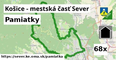 pamiatky v Košice - mestská časť Sever