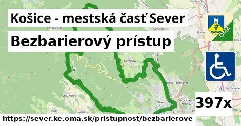 Bezbarierový prístup, Košice - mestská časť Sever