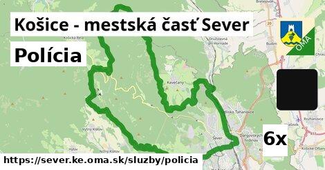 Polícia, Košice - mestská časť Sever