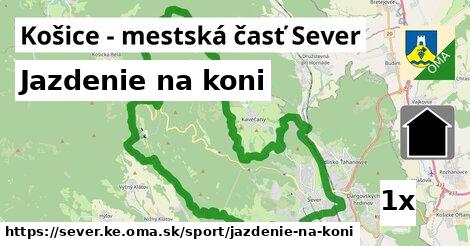 jazdenie na koni v Košice - mestská časť Sever