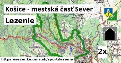 Lezenie, Košice - mestská časť Sever