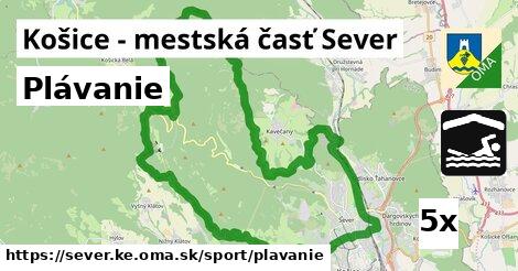 Plávanie, Košice - mestská časť Sever