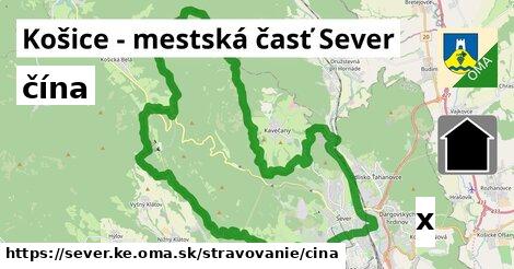 čína, Košice - mestská časť Sever